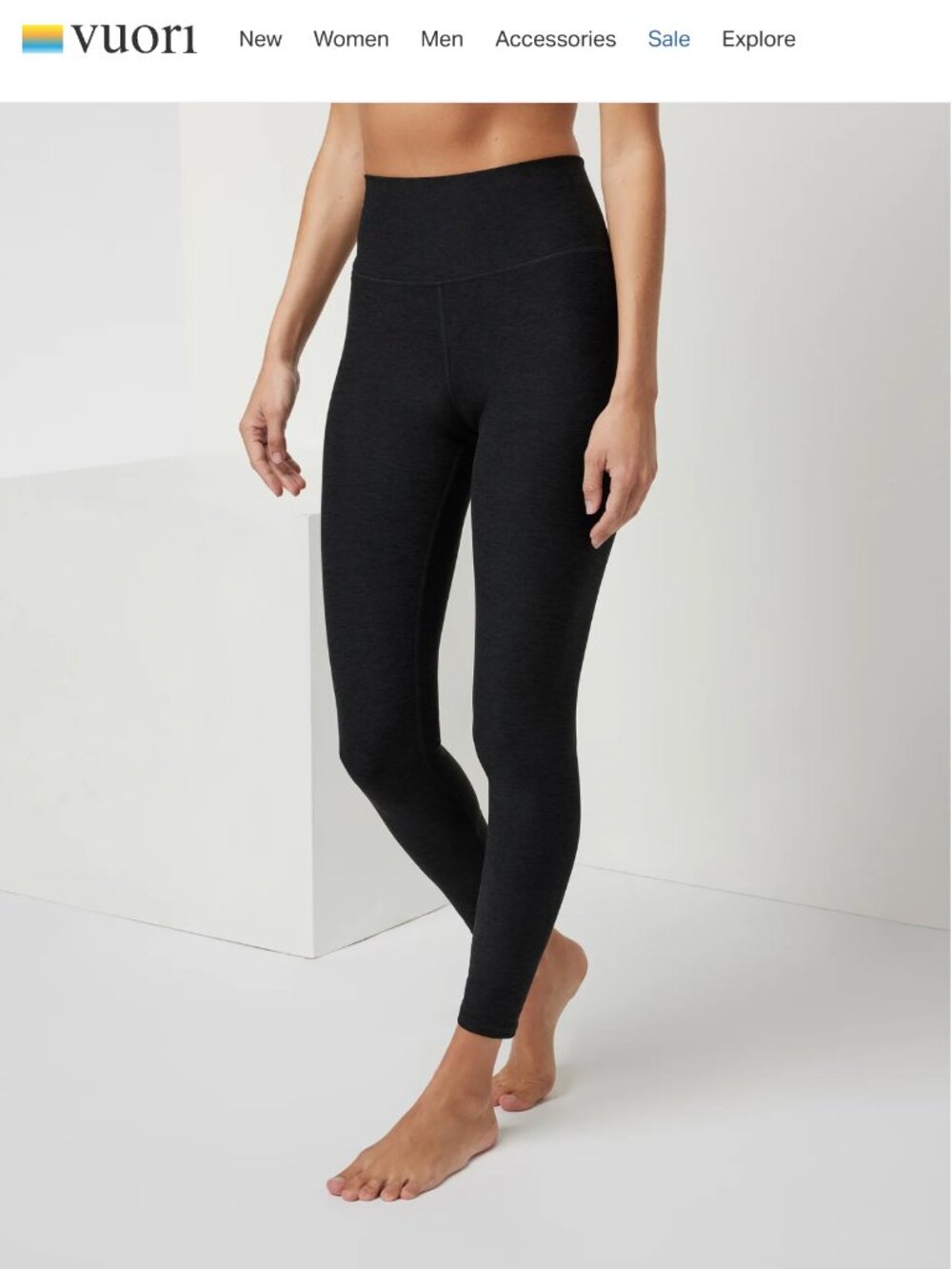 Vuori's Clean Elevation Legging - Heather plum color - S - Picture 7 of 7